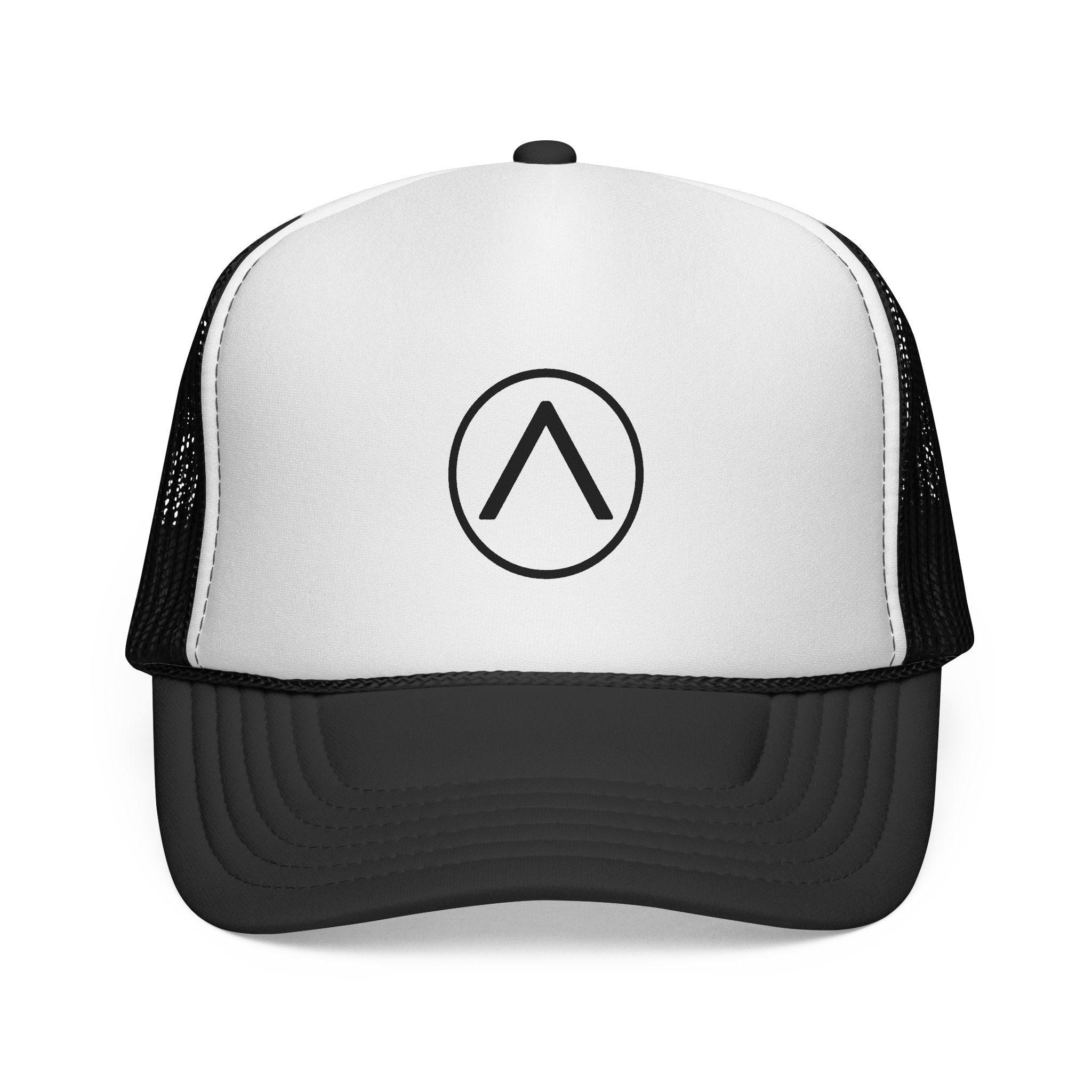 Alastary Black & White Mesh Hat